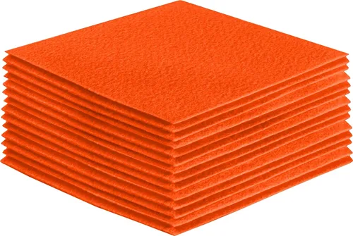 Miniatura 224 de FabricLA Hojas de fieltro acrílico para manualidades, cuadrados de fieltro precortados suaves de 4 x 4 pulgadas (3.9 in x 3.9 in), utiliza hojas