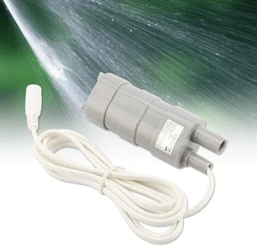 Miniatura 5 de Joyzan Bomba de agua micro sumergible, mini bomba de agua DC 12V 600L/H Elevación de alto flujo 5M Pequeño ultra silencioso bajo ruido enchufe