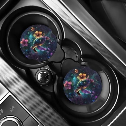 Miniatura 34 de AFPANQZ 250 Years Print Car Coasters for Cup Holders Absorbent Car Accessories 2.8" Car Cup Holder for Women 2 Pack
