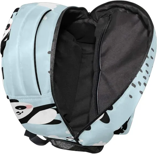 Miniatura 6 de ATTX Linda mochila con diseño de panda para niños y niñas, Panda-h, Ciclismo