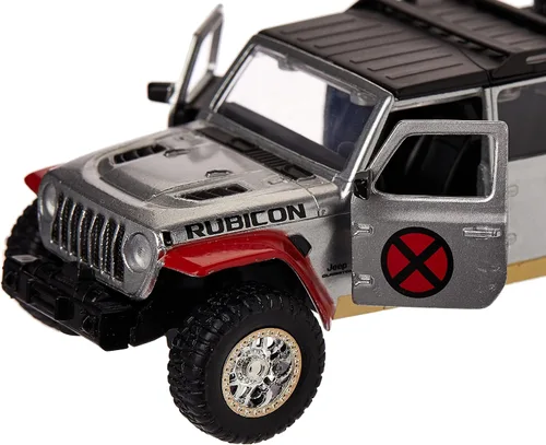 Miniatura 5 de Jada Toys 253223012, Marvel X Men Jeep Gladiator con figura Colossus, Marvel X Men Jeep Metal Gladiator con rueda libre, puertas abiertas