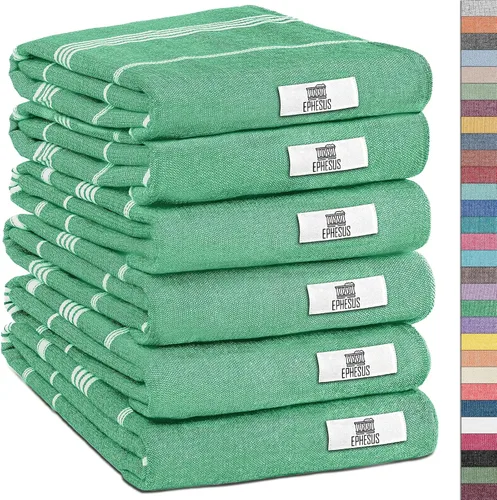 Miniatura 17 de EPHESUS TOWELS Toallas de Mano - Juego de 2 18" x 30" - Toalla de Mano Turca Decorativa para Baño, Cocina, Invitados, Cara, Cabello, Té, Paño