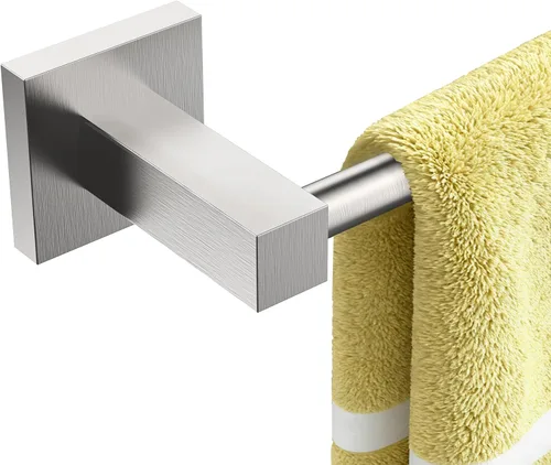 Miniatura 8 de Ruacq Soporte de Toalla de Mano Anillo de Toalla Negro Centro a Centro 10 Pulgadas Barras de Toalla Cuadradas Negro Mate para Baño Acero Inoxidable