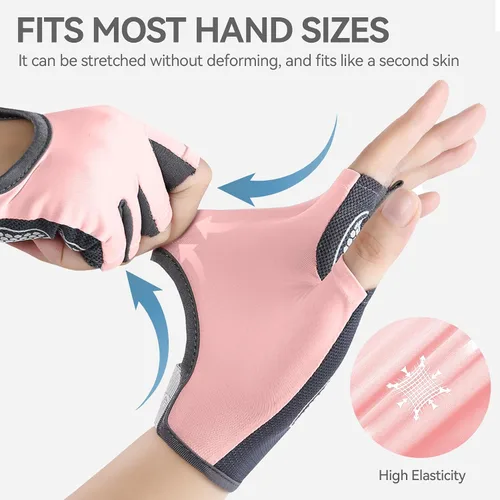 Miniatura 3 de Guantes de entrenamiento para hombres y mujeres, guantes de levantamiento de pesas antideslizantes con absorción de golpes, guantes de gimnasio