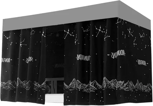 Miniatura 57 de Cortinas para litera individual y doble, cortinas de tienda de campaña para cama, tela a prueba de polvo, cortinas de privacidad para debajo