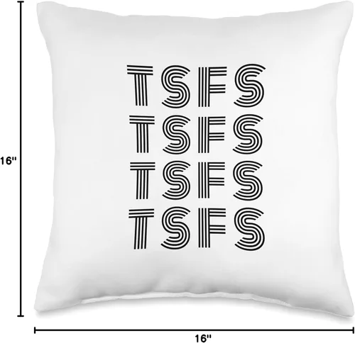 Miniatura 4 de TSFS (Sarah Fraser Show) 'Initials' - Almohada de 16 x 16 pulgadas, multicolor