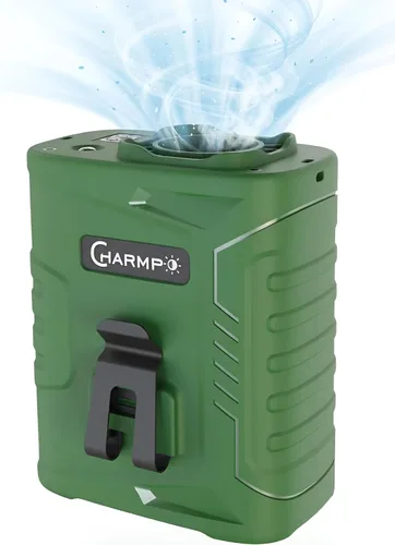 Miniatura 12 de Ventilador de cintura portátil – Batería de 6000 mAh, 3 velocidades, flujo de aire fuerte, hasta 16 horas de tiempo de trabajo, ventilador portátil