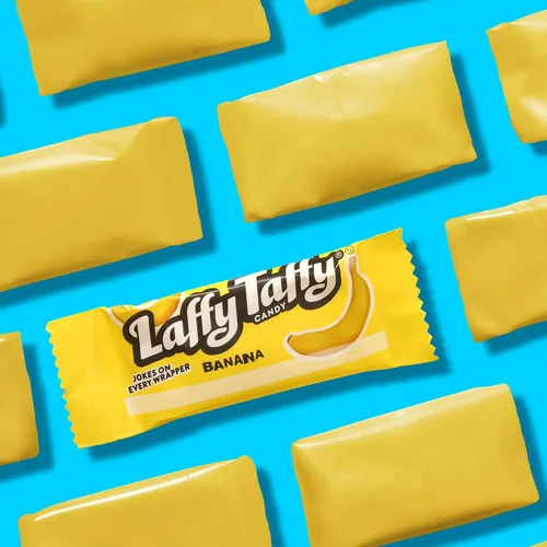 Bolsa de Mini Barras Laffy Taffy, Plátano, Caramelo de Taffy masticable, 3.5 oz