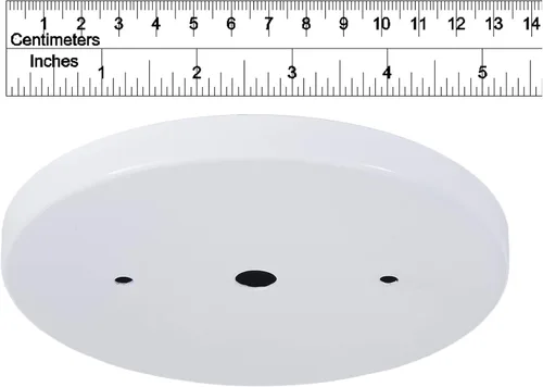 Miniatura 4 de B&P Lamp juego de toldo de acero poco profundo moderno de 5 1/4 pulgadas, Blanco