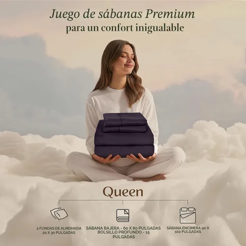 Miniatura 3 de Utopia Bedding Juego de sábanas King – Ropa de cama de 4 piezas – Microfibra cepillada – Resistente al encogimiento y a la decoloración – Fácil