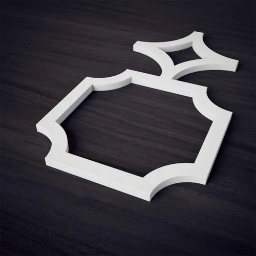 Miniatura 4 de Ekena Millwork 13 3/8" de ancho x 7 3/8" de alto x 3/8" de espesor Paneles de pared decorativos Anderson de tamaño extra pequeño con entrelazado