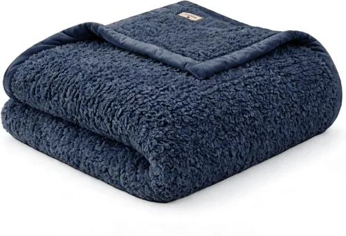 Miniatura 9 de Woolrich Burlington Manta Bereber súper suave, cobertura acogedora y ligera con ribete de terciopelo lujoso, colcha moderna y elegante para todas