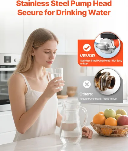 Miniatura 5 de VEVOR Bomba de recirculación de agua caliente, con temporizador, kit de bomba de recirculación instantánea de 10 GPM, sistema de circulación, 0.13