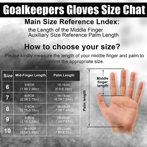 Miniatura 3 de Guantes de Portero de Fútbol para Niños, Jóvenes y Adultos Proporcionan Control y Agarre Extremadamente Fuertes, Guantes de Fútbol Transpirables
