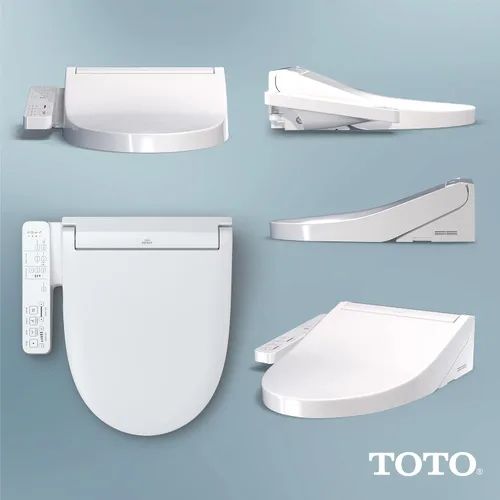 Miniatura 6 de TOTO® WASHLET® KC2 Asiento electrónico para bidé con asiento calefactado y tapa de cierre suave, redondo, blanco algodón - SW3023#01
