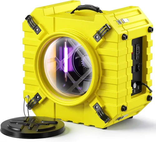 Miniatura 10 de Depurador de aire con filtración de 3 etapas, máquina de aire HEPA de 550 CFM apilable negativo, limpiador de aire con MERV10, carbono, H13 HEPA