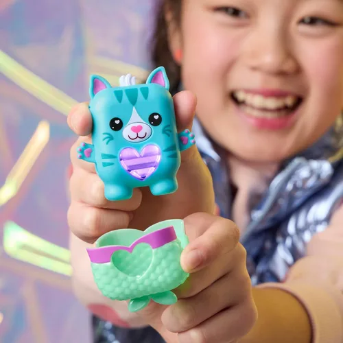 Miniatura 8 de Nano-MALS Pawtricia The Blue Kitty, gato electrónico, más de 70 respuestas, relleno de cesta de Pascua, juguetes interactivos para niñas y niños a