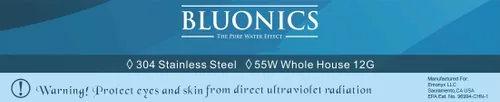Miniatura 7 de Bluonics Potente sistema de agua para toda la casa y pozo de 55 W UV ultravioleta con sedimentos y CTO de carbono con carcasa azul sólido de 2.5 x