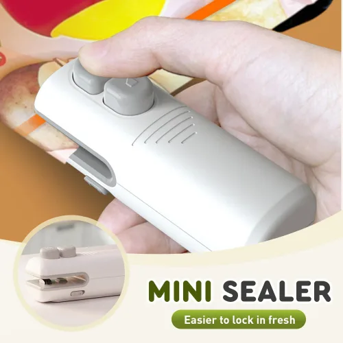 Miniatura 2 de Mini sellador de bolsas 3 en 1, cortador y sellador de bolsas recargable actualizado 2026 para bolsas de chips, sellador a presión doméstico