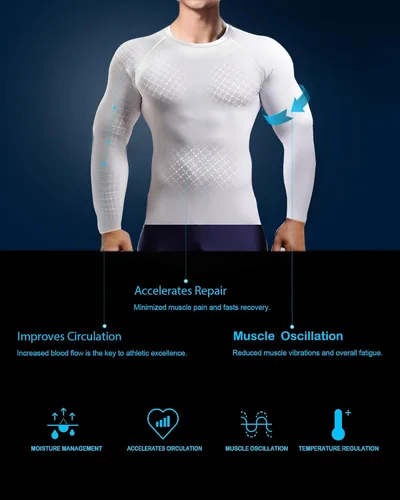 Miniatura 2 de HOPLYNN Paquete de 45 camisetas de compresión de entrenamiento para hombre, manga largacorta, camiseta atlética para deportes