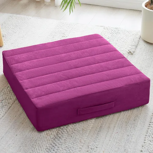 Miniatura 14 de JKMAX 2 Piezas Almohadas de Espuma de Alta Densidad para Piso - Almohadas Grandes Mejoradas para Asientos de Adultos - Cojín de Piso para Exteriores