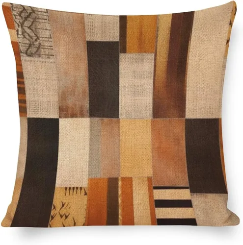 Miniatura 14 de Fundas de almohada decorativas con patrón de tribu secreta en estilo bohemio, funda de almohada inspirada en textiles, fundas de almohada Patrón-5