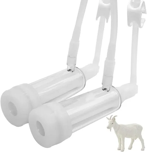 Miniatura 2 de Accesorio para máquina de ordeño, doble cabeza tetina, tamaño estándar (φ20mm, para cabra) y cepillo de limpieza