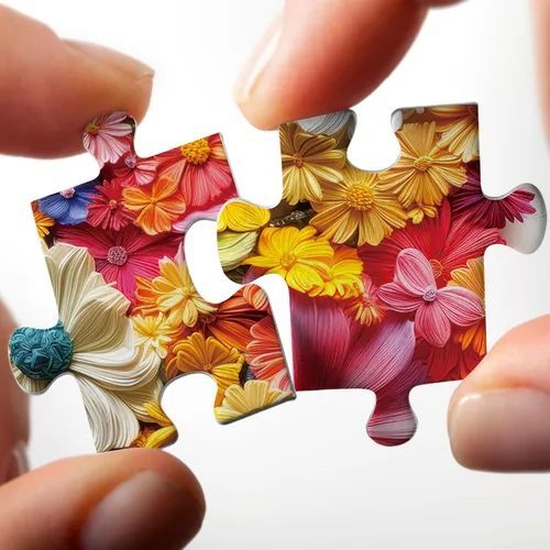 Miniatura 4 de Rompecabezas de alas de mariposa coloridas para adultos, 1000 piezas, rompecabezas estético de plantas de flores, rompecabezas de bordado