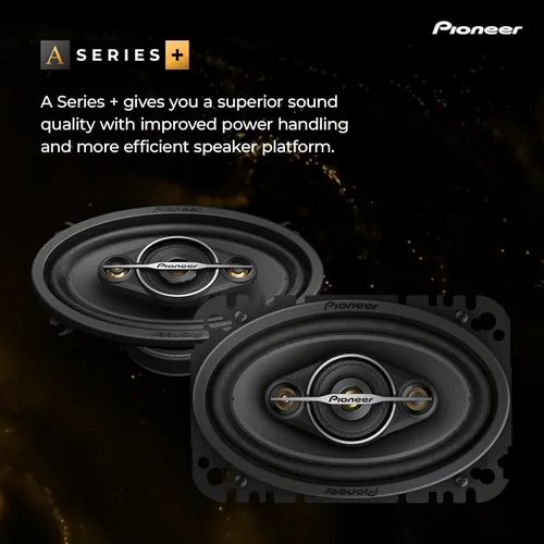 Miniatura 2 de Pioneer A-Series Estándar TS-A4671F Altavoces de 4 vías de 4" x 6" (Par) – 210W Máximo, Sonido Equilibrado + Agudos Suaves, Graves Mejorados