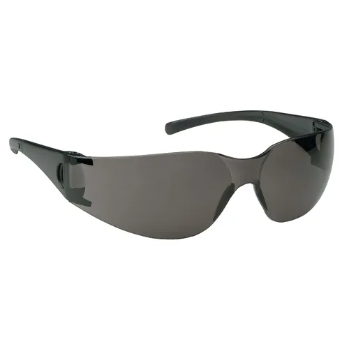 Jackson Safety 25631 V10 anteojos de seguridad, lentes ahumados con marco negro (paquete de 12 unidades)