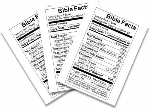 Miniatura 3 de Bible Facts - Imán para refrigerador (3 x 2 pulgadas) (1)