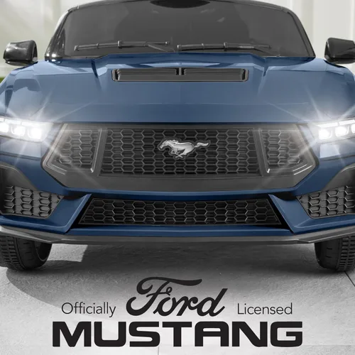 Miniatura 2 de Best Choice Products Auto eléctrico de 12 V para niños, con licencia oficial Ford Mustang con control parental, luces LED, 2 velocidades, Bluetooth