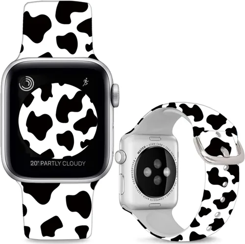 Miniatura 16 de Correas de silicona suave compatibles con Apple Watch de 38, 40, 41, 42, 44, 45, 46 y 49 mm, correas deportivas Ultra 2 para mujeres y hombres