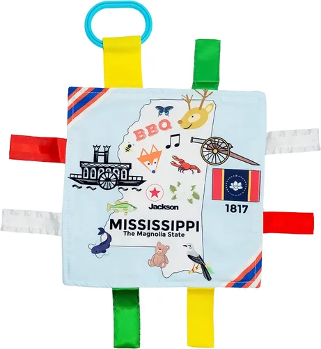 Miniatura 35 de Baby Jack & Co - Cochecito de juguete para bebés de 8 x 8 pulgadas, juguete para bebés, juguetes arrugados para desarrollar cinco sentidos, aprende
