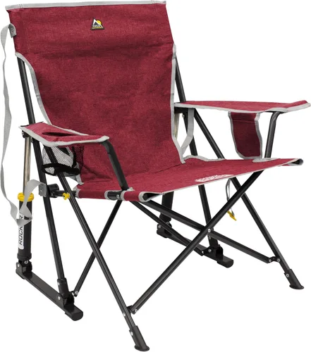 Miniatura 8 de GCI Outdoor Kickback - Mecedora de camping plegable portátil Mecedora plegable con reposabrazos duraderos, portavasos y asiento relajado más bajo