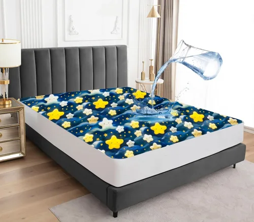 Miniatura 10 de Sufdari Protector de colchón impermeable, funda de colchón tamaño individual para cama, bolsillo profundo de 18 pulgadas, protector de colchón
