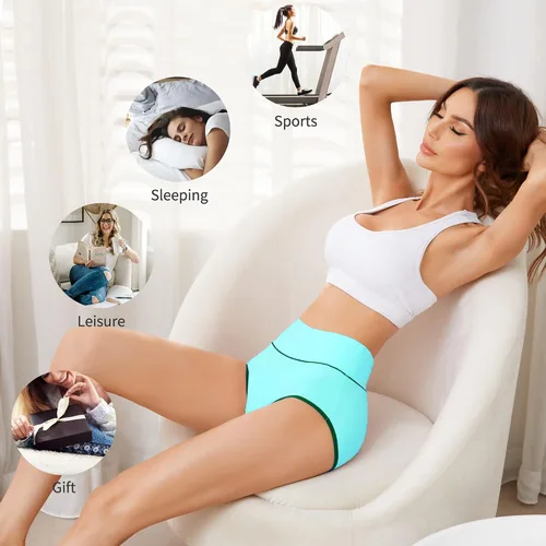 Miniatura 4 de Migbean Ropa interior de algodón para mujer - Ropa interior para mujer, ropa interior para mujer, bragas para mujer, multicolor, varios tamaños