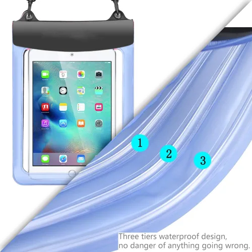 Miniatura 4 de Funda impermeable universal para tableta de 9.7 a 11 pulgadas, bolsa seca para iPad 10.2 10.9, iPad Air 10.9, iPad Pro 11, Samsung Galaxy Microsoft