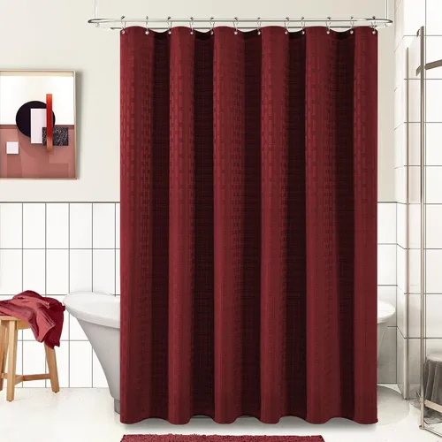 PANGSINNE Cortina de ducha para cubículo de 60 pulgadas - Cortina de ducha de tela gruesa resistente para baño, juego de cortina de baño de lujo de