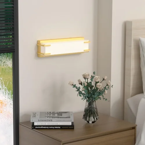 Miniatura 7 de Lámparas LED para baño sobre espejo, luz de tocador de 16 pulgadas con pantalla blanca lechosa, luz diurna 4000K, acabado cromado, barra de baño