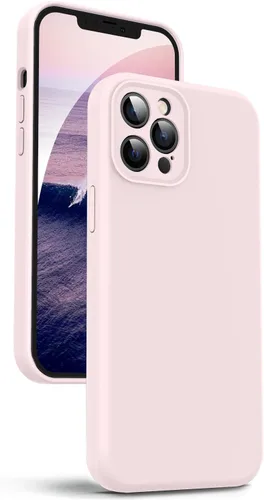 Miniatura 73 de Supdeal Funda de silicona líquida para iPhone 12 Pro Max, [protección de cámara] [antihuellas dactilares] [carga inalámbrica] Funda protectora de 4