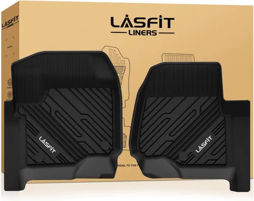 Miniatura 18 de LASFIT Alfombrillas delanteras para Ford F-150 2015-2026 F150 Lightning 2022-2025 SuperCrew & Super Cab Alfombra para todo tipo de clima, tapetes