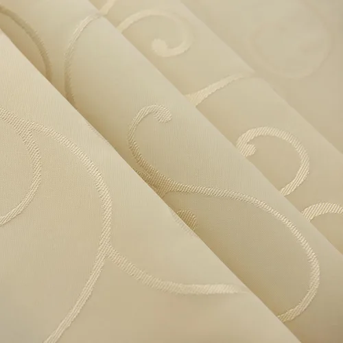 Miniatura 6 de Marina Decoration Mantel jacquard impermeable grueso elegante con ramas de damasco sólido de alta calidad, decorativo para el hogar, cocina, Crema