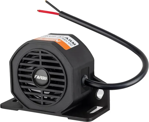 Miniatura 10 de FARBIN Alarma de Respaldo de Camión 110dB 12V-48V DC Alarma de Reversa de Coche Bocina de Alarma de Advertencia de Reversa Alarmas de Advertencia