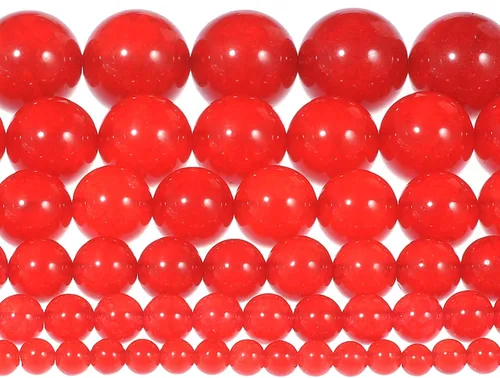 Miniatura 6 de Cuentas de piedra de sangre africana natural de 0.236 pulgadas, cuentas de piedras preciosas coloridas para hacer joyas, regalos para mujeres