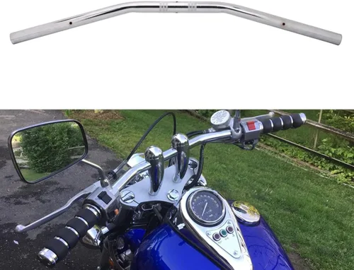Manillar de motocicleta de 7/8" 22 mm, universal para Bobber Cafe Racer Sportster Cruiser XL 883 1200, Chopper Custom Softail Dyna Street Bob,