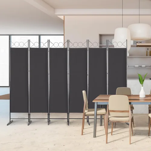 Miniatura 8 de Divisor de habitación, 6 pies de alto, plegable, de privacidad, separador de habitación portátil para separador de habitaciones, divisores de pared
