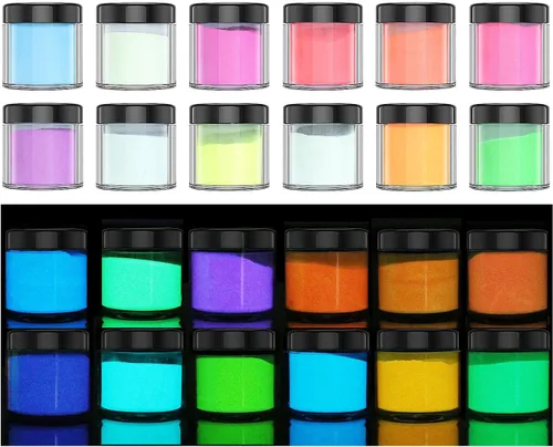 Miniatura 6 de 14 piezas de pigmento brillante en polvo de mica en polvo de mica de color nacarado en escamas de resina epoxi polvo luminoso para kit de limo