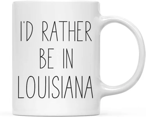 Miniatura 14 de Andaz Press Taza de café de 11 onzas, regalo con texto en inglés "I'd Rather Be in Alabama", 1 paquete, para estudiar en el extranjero, regalo