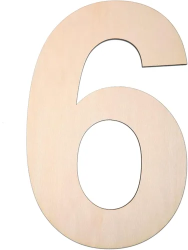 Miniatura 41 de Símbolo de madera de 12 pulgadas &, letra grande de madera sin terminar de 1/4 de pulgada de grosor para manualidades de bricolaje, decoración